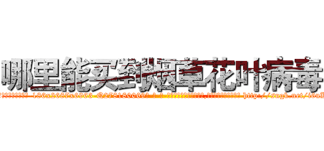哪里能买到烟草花叶病毒 (哪里能买到烟草花叶病毒【电-186x2687x6963-Q278180069元-吉-药-业】我们做的是长期生意,靠的是老客户长期支持 http://sngk.net/i6uKp0
)