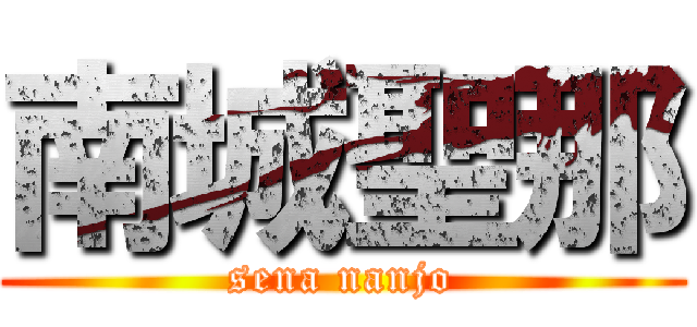 南城聖那 (sena nanjo)