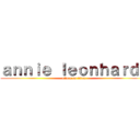 ａｎｎｉｅ ｌｅｏｎｈａｒｄｔ (attack on titan)