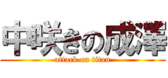 中咲きの成澤 (attack on titan)