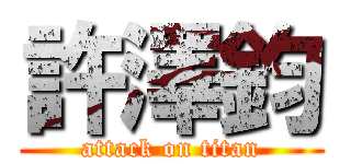 許澤鈞 (attack on titan)