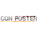 ＣＯＮ ＰＯＳＴＥＲ (attack on titan)