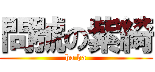 問號の紫綺 (ha ha)