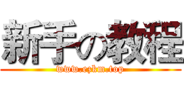 新手の教程 (www.ezkm.top)