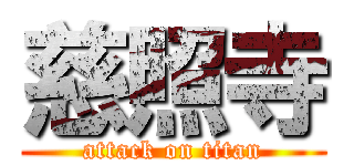 慈照寺 (attack on titan)