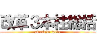 改革３本柱総括 (attack on wako)