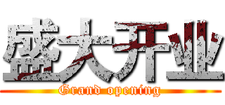 盛大开业 (Grand opening)