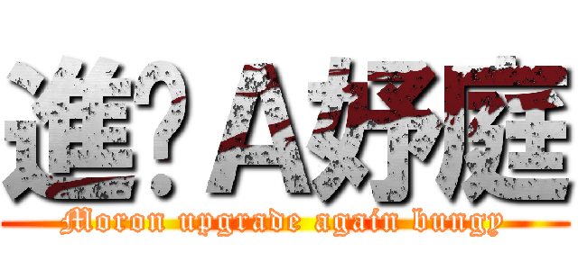 進擊Ａ妤庭 (Moron upgrade again bungy)