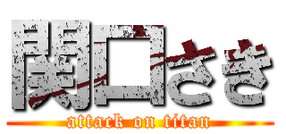 関口さき (attack on titan)