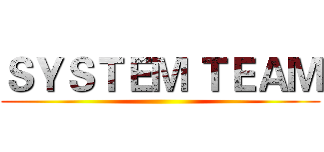 ＳＹＳＴＥＭ ＴＥＡＭ ()