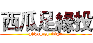 西瓜足緣投 (attack on titan)
