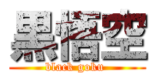 黒悟空 (black goku )