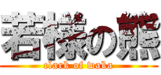 若様の熊 (clark of waka)