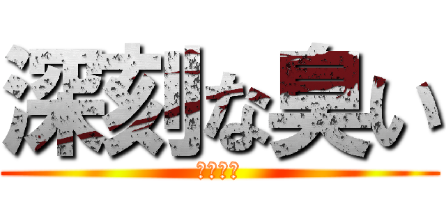 深刻な臭い (大麻発見)