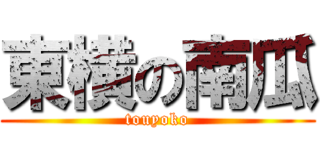 東横の南瓜 (touyoko)