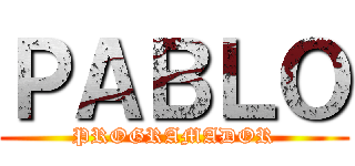 ＰＡＢＬＯ (PROGRAMADOR)