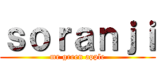 ｓｏｒａｎｊｉ (mr green apple)