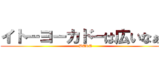 イトーヨーカドーは広いなぁ。 (BAKA)