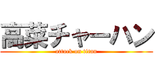 高菜チャーハン (attack on titan)
