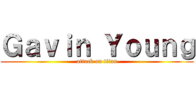 Ｇａｖｉｎ Ｙｏｕｎｇ (attack on titan)