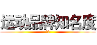 运动品牌知名度 (调查)