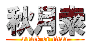 秋月索 (attack on titan)