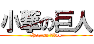 小撃の巨人 (chop on titan)