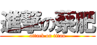 進撃の蔡肥 (attack on titan)