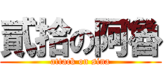 貳拾の阿魯 (attack on sina)