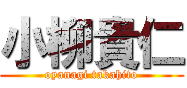 小柳貴仁 (oyanagi takahito)