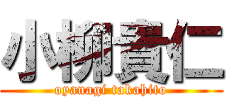 小柳貴仁 (oyanagi takahito)