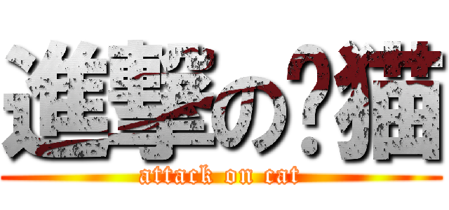 進撃の贼猫 (attack on cat)