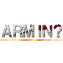 ＡＲＭＩＮ？ ()