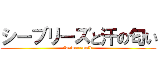 シーブリーズと汗の匂い (Various smells)