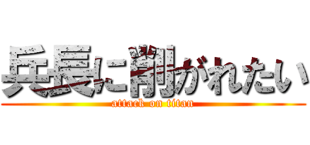兵長に削がれたい (attack on titan)
