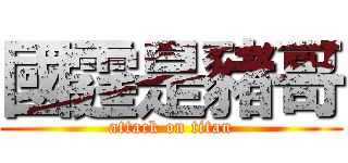 國霆是豬哥 (attack on titan)