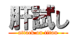 肝試し (attack on titan)
