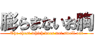 膨らまないお胸 (The chest which does not swell out)