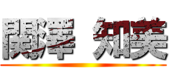 関澤 知美 ()