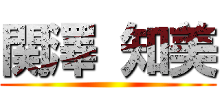 関澤 知美 ()