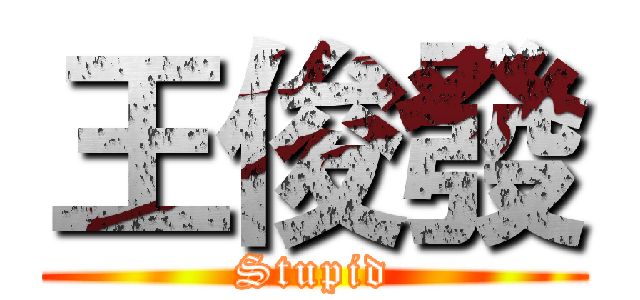 王俊發 (Stupid)