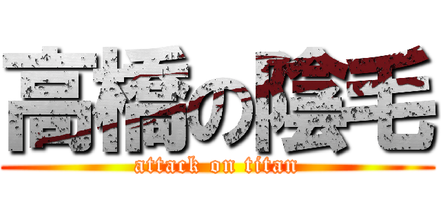 高橋の陰毛 (attack on titan)