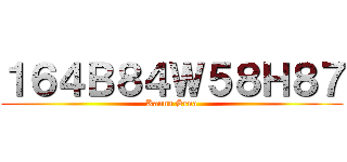 １６４Ｂ８４Ｗ５８Ｈ８７ (Kanna Sena)