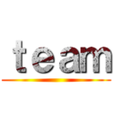 ｔｅａｍ ()