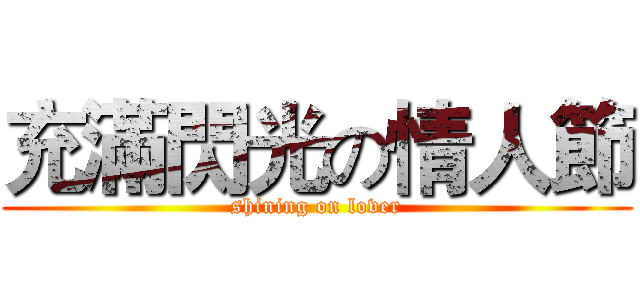 充滿閃光の情人節 (shining on lover)
