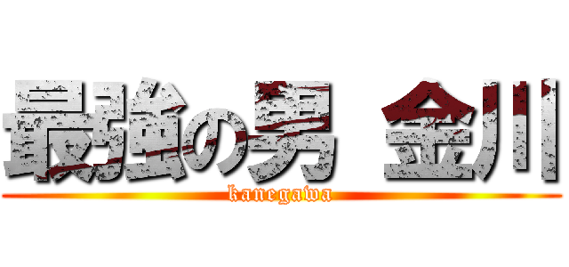 最強の男 金川 (kanegawa)