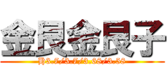 金艮金艮子 (H3.7/3.7/3.68/3.58)