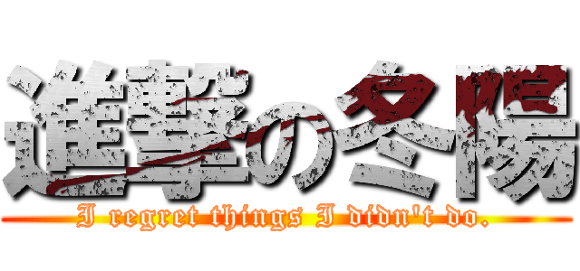 進撃の冬陽 (I regret things I didn\'t do.)