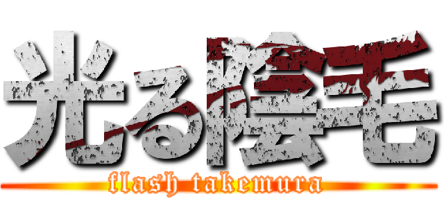 光る陰毛 (flash takemura)