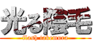 光る陰毛 (flash takemura)